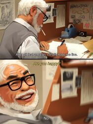 miyazaki hayao (person) from real life by sam yang