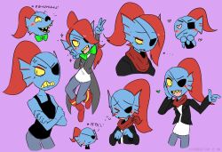 undyne from undertale by strongfish (artist)