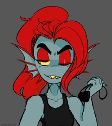 undyne from undertale by strongfish (artist)