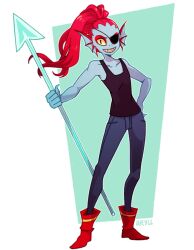 undyne from undertale by aryll (marbles)