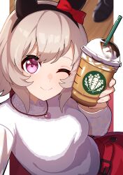 curren chan (umamusume) from starbucks by rerere