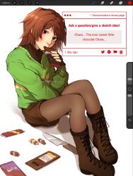 chara (undertale) from strawpage by foundonsaturn
