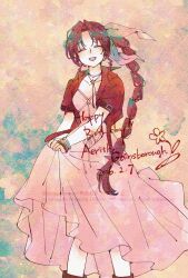 aerith gainsborough from final fantasy by tamagodamaco
