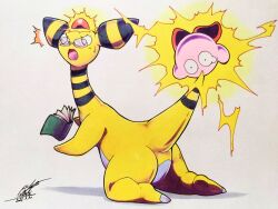 ampharos from kirby (series) by 025aki