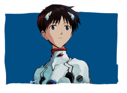ikari shinji from neon genesis evangelion