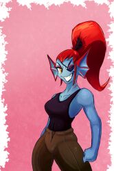 undyne from undertale by isenrod