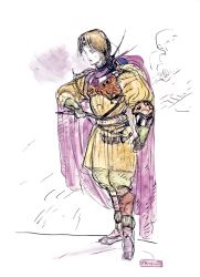 gordon (ff2) from final fantasy by amano yoshitaka