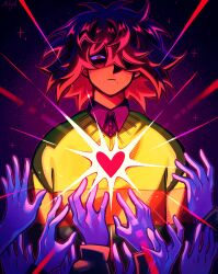 soul (deltarune) from deltarune by mihych