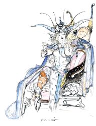hilda (ff2) from final fantasy by amano yoshitaka