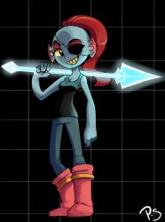 undyne from undertale by pencil-snap