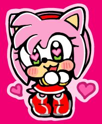 amy rose from sonic (series) by bkub