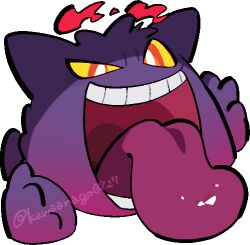 gengar from pokemon by kawaanago