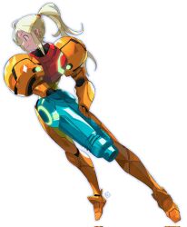 samus aran from metroid by andrewcockroach