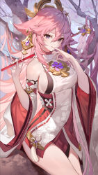 yae miko from genshin impact by teffish