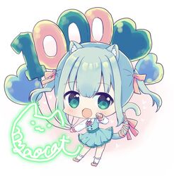 nyaocat from indie virtual youtuber by hyogayome (artist)