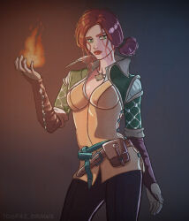triss merigold from the witcher (series) by f42draws