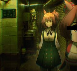 aston machan (umamusume) from backrooms (creepypasta)