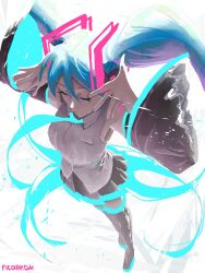 hatsune miku from vocaloid by andoryu