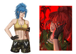leona heidern from the king of fighters