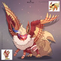 flareon from digimon by leoiruga