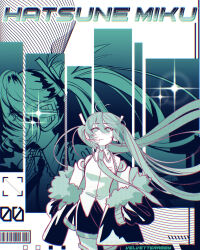 hatsune miku from vocaloid by velvetterabby