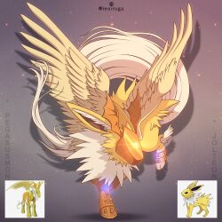 jolteon from digimon by leoiruga