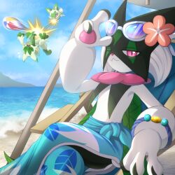 floragato from pokemon by hannaee9