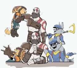 kratos (god of war) from ratchet & clank by sketch soft10