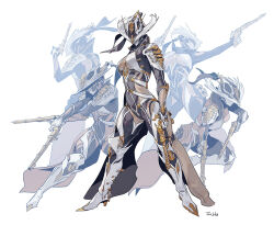 mesa (warframe) from warframe by byuub