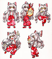fujiwara no mokou from touhou by kabaji