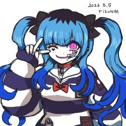amemiya darumi from the hundred line -last defense academy- by rizu (rizunm)