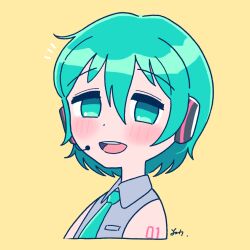 hatsune miku from vocaloid by yoineko