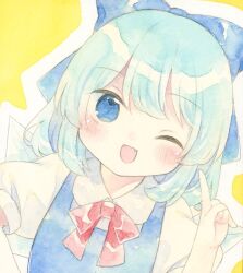 cirno from touhou by kagome f