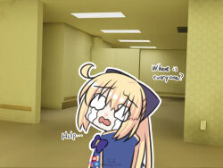 artoria caster (fate) from backrooms (creepypasta)