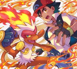 ash ketchum from pokemon by cyaneko