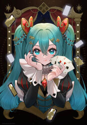 hatsune miku from vocaloid by mamo (fortune-mm)
