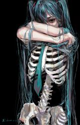 hatsune miku from vocaloid by doeun o o