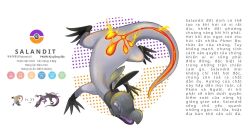 salandit from pokemon by blawn z