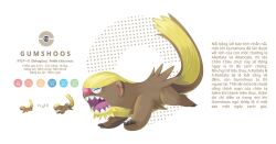gumshoos from pokemon by blawn z