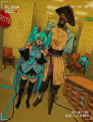 hatsune miku from backrooms (creepypasta) by sainttufa