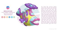 bruxish from pokemon by blawn z