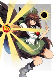 reiuji utsuho from subterranean animism by daigada