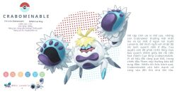 crabominable from pokemon by blawn z