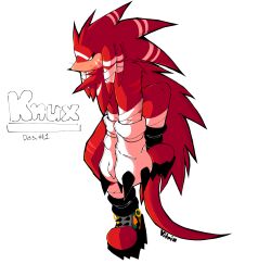 knuckles the echidna from sonic (series) by vitrioo