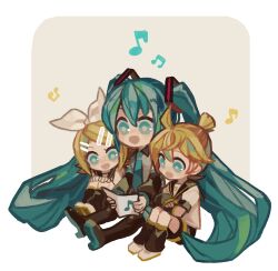 hatsune miku from vocaloid by sawarabi