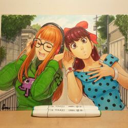 sakura futaba from persona by omar dogan