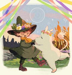 moomintroll from moomin by amazou