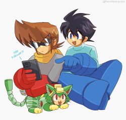 mega man (character) from mega man (classic) by robot cat