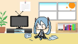 hatsune miku from vocaloid