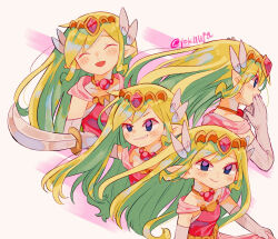 princess zelda from the legend of zelda by tokuura